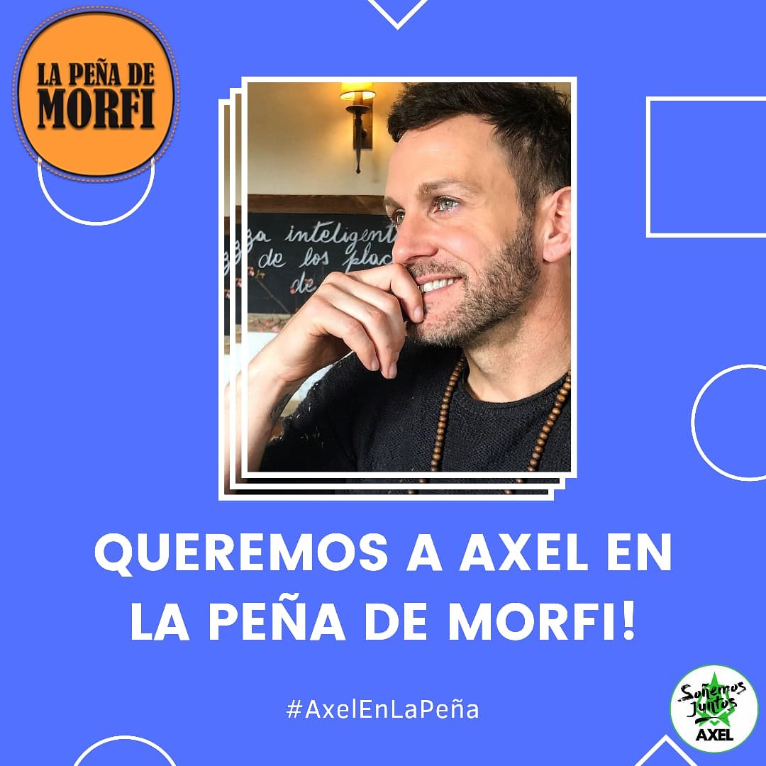 AxelSJMendoza's tweet photo. Nos encantaría ver a @AxelOficial en #LaPeñaDeMorfi #AxelEnlaPeña @gerardorozin @jescirio @MorfiTelefe @telefe https://t.co/i0hBG1oc95