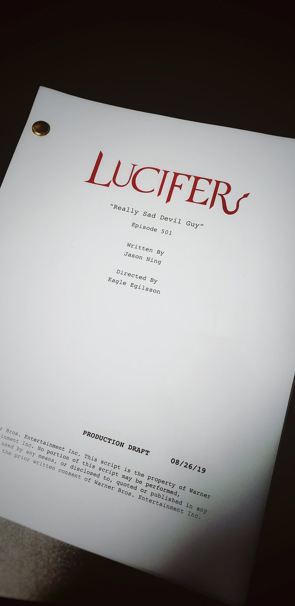 LUCIFERwriters's tweet photo. What? A sad 😈 guy? Who could that be @jkning ? 🤔 #LuciferSeason5 #lucifer https://t.co/MRLsCGoBNV