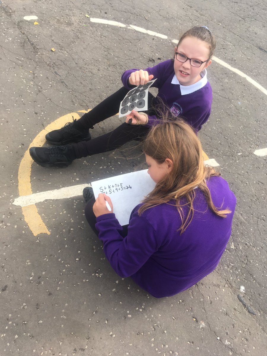 beanxmrsedwards's tweet photo. Yesterday we took our learning outdoors. We used a mathematical code and the letters in our name to create different totals. We challenged ourselves to find the names with the highest and lowest totals. #BPSproblemsolving #BPSMaths https://t.co/keTTHUf1zb