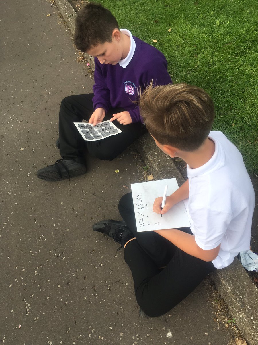 beanxmrsedwards's tweet photo. Yesterday we took our learning outdoors. We used a mathematical code and the letters in our name to create different totals. We challenged ourselves to find the names with the highest and lowest totals. #BPSproblemsolving #BPSMaths https://t.co/keTTHUf1zb