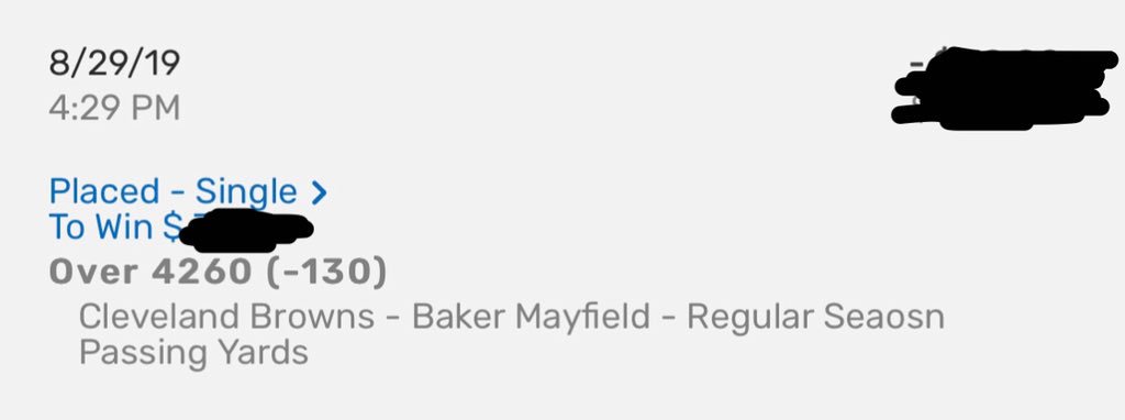 bad_analysis's tweet image. NFL Player Futures:

D. Freeman O850 RYD (-120) 1U
B. Mayfield O4260 PYD (-130) 1U
Vander Esch Most Tackles (+300) .25U