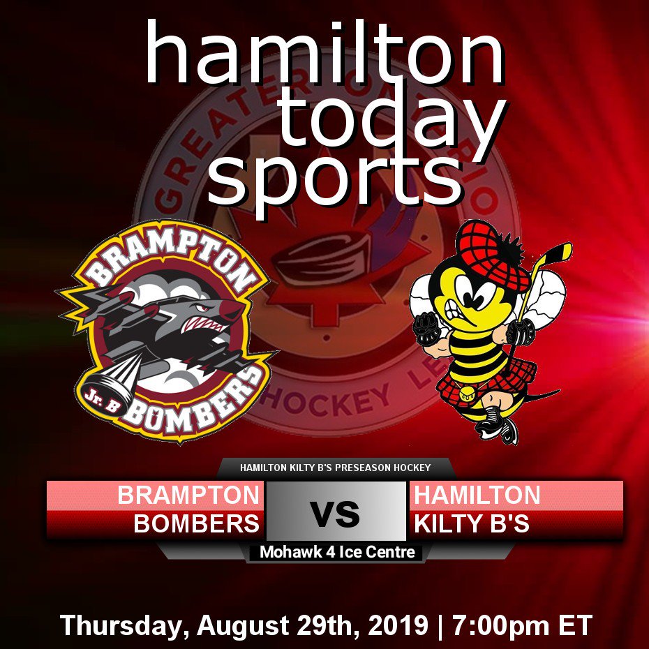 HamiltonToday Sports (@hamtodaysports) on Twitter photo The <a href="/HamiltonKiltyBs/">Hamilton Kilty B’s</a> wrap their preseason tonight at 7:00pm when they host the @BramptonBombers from <a href="/Mohawk4Ice/">Mohawk 4 Ice Centre</a> Centre.
🎟 FREE admission!
#HamOnt #HTKiltyBs 🏒🐝 The <a href="/HamiltonKiltyBs/">Hamilton Kilty B’s</a> wrap their preseason tonight at 7:00pm when they host the @BramptonBombers from <a href="/Mohawk4Ice/">Mohawk 4 Ice Centre</a> Centre.
🎟 FREE admission!
#HamOnt #HTKiltyBs 🏒🐝