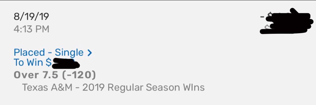 bad_analysis's tweet image. CFB Futures:

TAMU O7.5 Wins (-120) 1U 
Oregon O8.5 Wins (-165) 1U 
TCU O7.5 Wins (+100) 1U