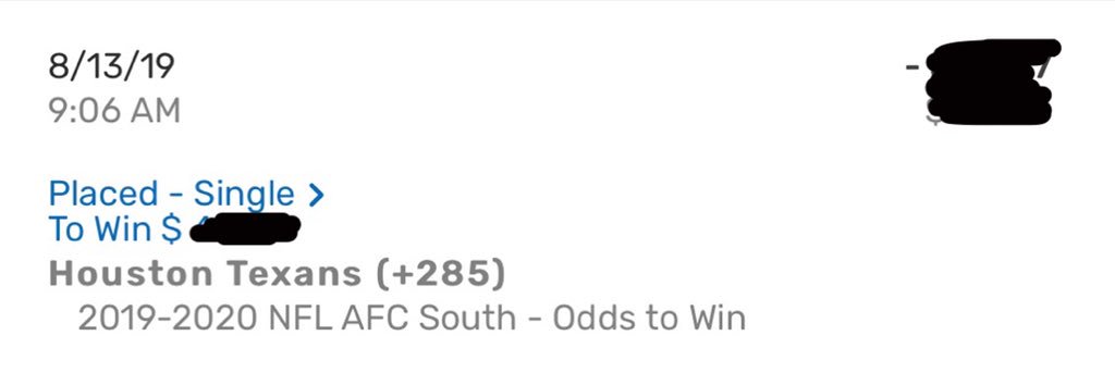 bad_analysis's tweet image. NFL Futures:

To win division:

Texans (+285) 3U
Steelers (+195) 1U
Cowboys (+140) 1U 
Patriots/Rams (-115) 1U 

Dolphins Worst Record (+300) 0.5U