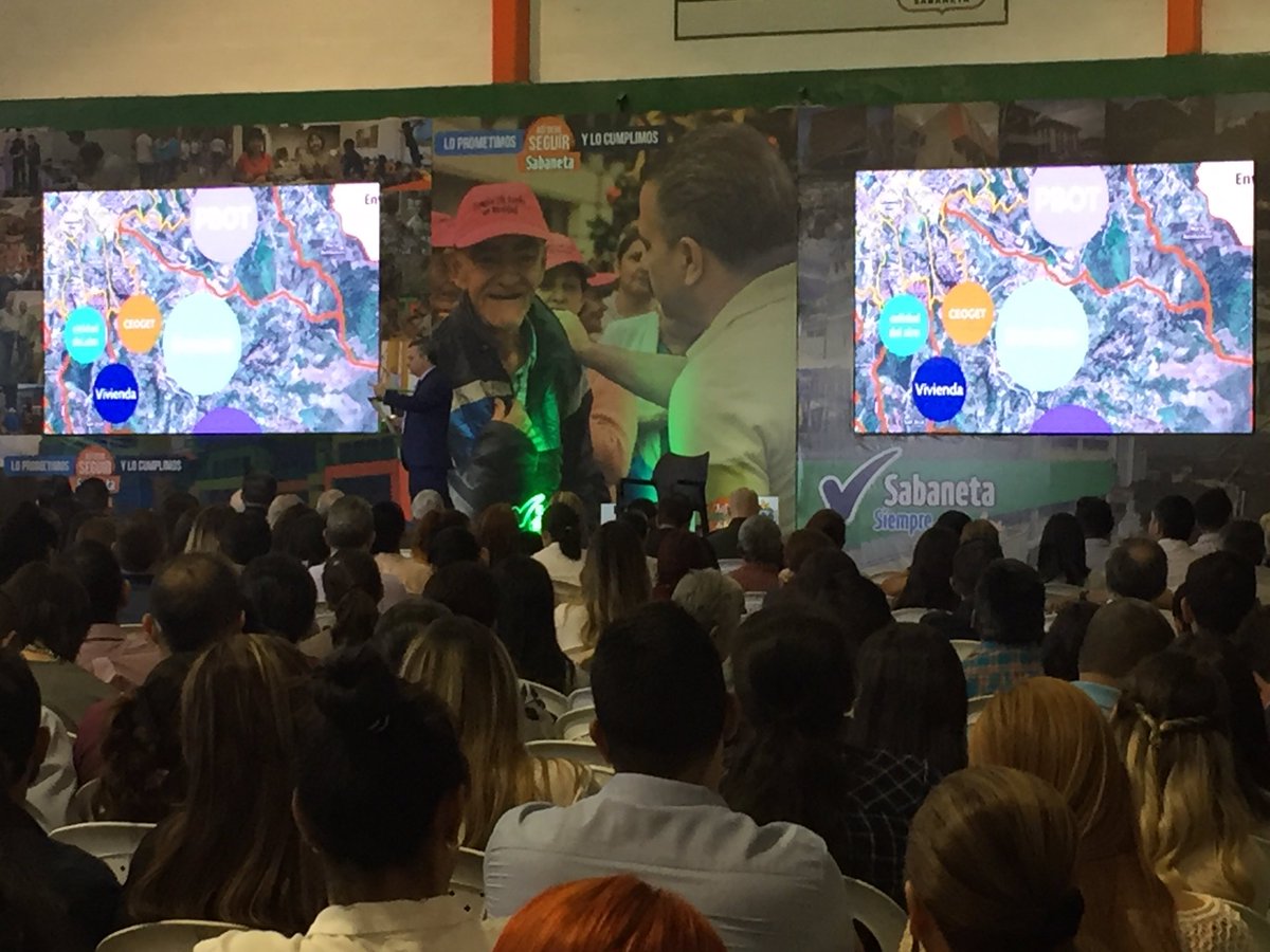 AlcSabaneta's tweet photo. #LoPrometimosLoCumplimos Grandes acciones para Sabaneta. Rendición de Cuentas. Logro más grande de alcalde @IVANALONSOM. Formulación nuevo Plan Básico de Ordenamiento Territorial/PBOT: detiene desorden urbanístico, respeta espacio público y naturaleza. Lo prometimos y cumplimos! https://t.co/LO16kuHRri