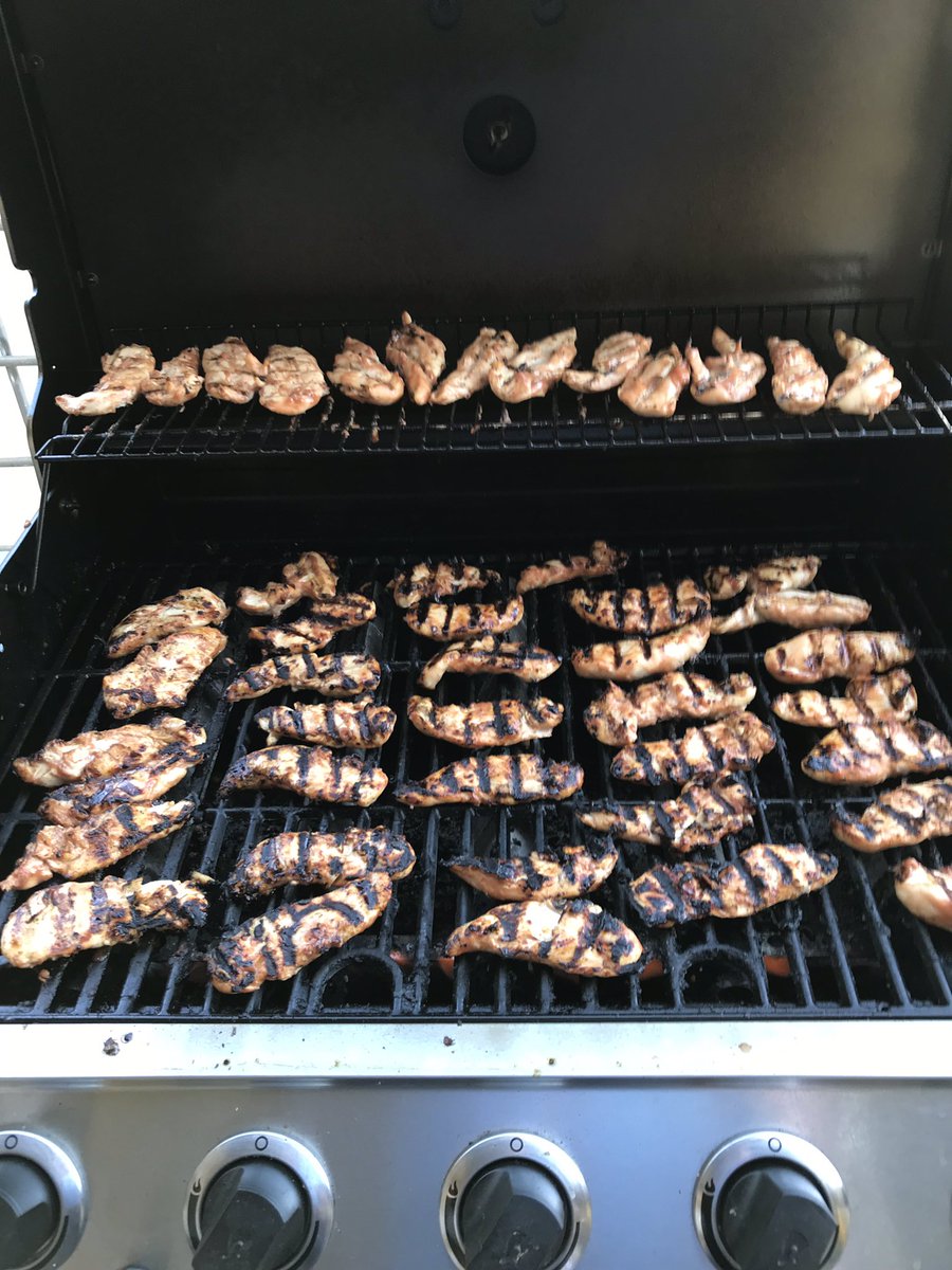 DurableSurfaces's tweet photo. On the last Thursday of every month we have a cookout at our shop for the team. 
Our mechanic John came up with a great way to serve the food “forklift style”. 
Fitting 😂 https://t.co/W77x9a0l4x