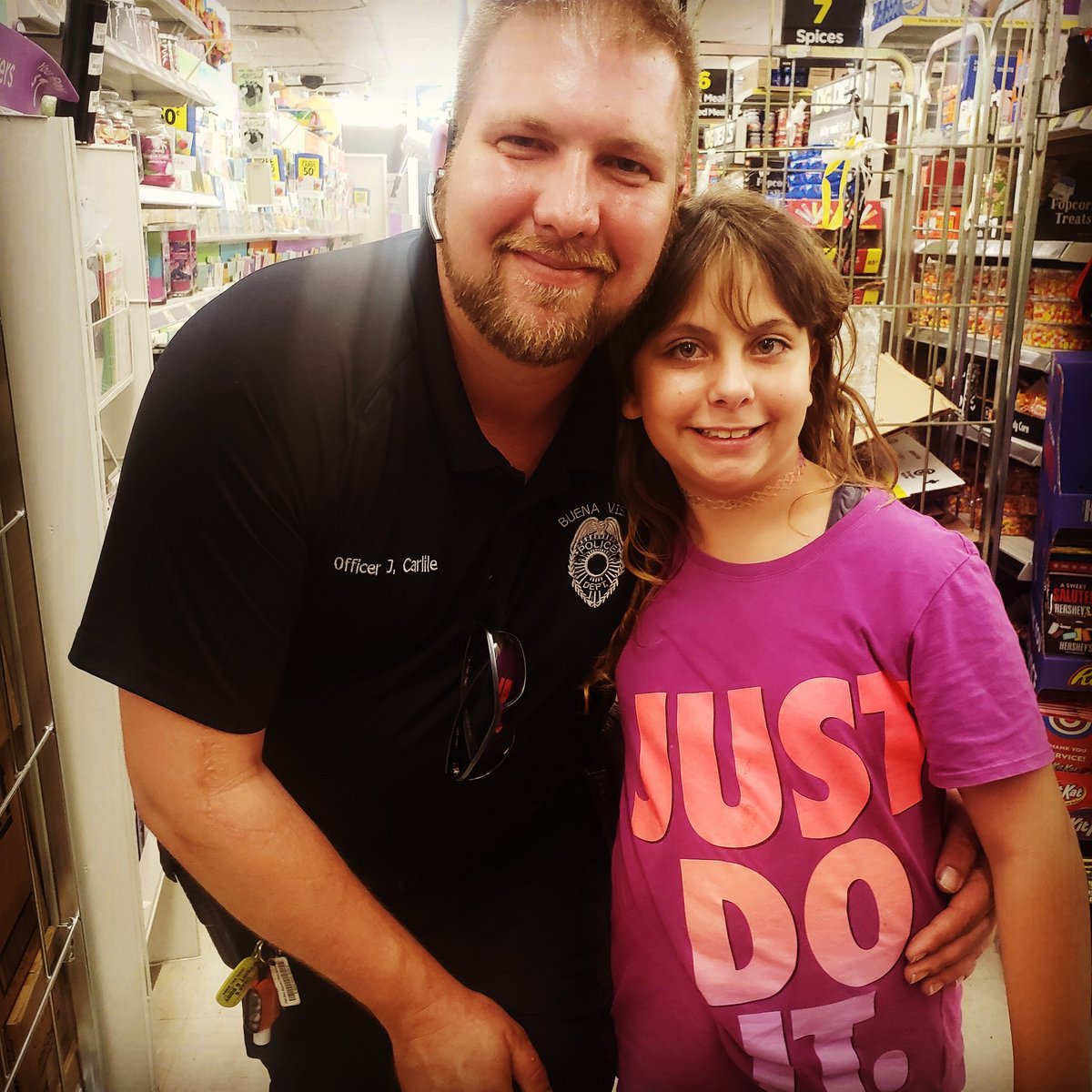 I had the pleasure of meeting a new special friend tonight she is a sweetheart. Love community policing!!!! I needed this to rekindle my passion for what I do when I felt like all was lost and all it took was 1 little girl to make me remember why I do what I do for the people!!!!