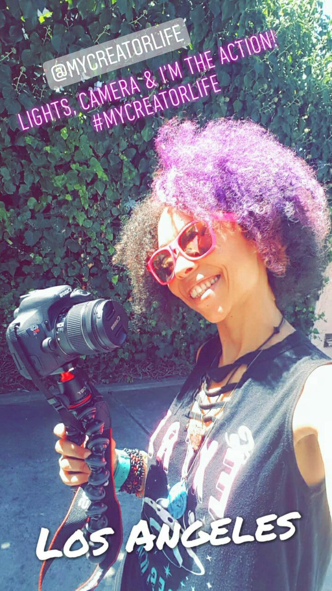 msmastafoxx's tweet image. Lights, Camera &amp;amp; I'm The Action! 🌞📷🔥🌋👑👽🖖👁🌊💜 #LosAngeles #Canon #MyCreatorLife #CreatorFoxx #SavageCreatorFoxx #MsMastaFoxx #5DWave #5DEye #MsCosmicQueen #Creator #Influencer #Youtuber #Broadcaster #CosmicFam #Vlogger #MastaVision #5DEyeVisionz #CanonGang #UFlyOSquad