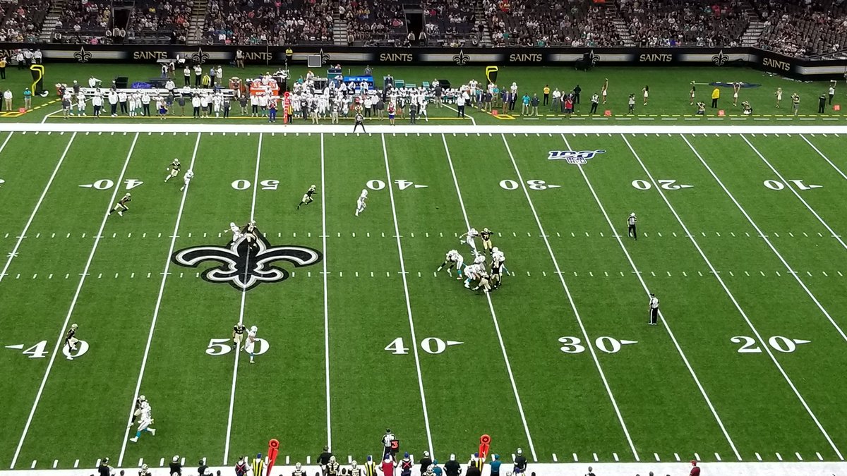 haMBAlievable's tweet photo. My dude @cmanudman is a real 1!! Thanks for the memories 🙂 @MiamiDolphins vs. @Saints #hambabowl #finsup #whodat #nola #dolphins #at4l 🏈 https://t.co/nxkbhZvXa5