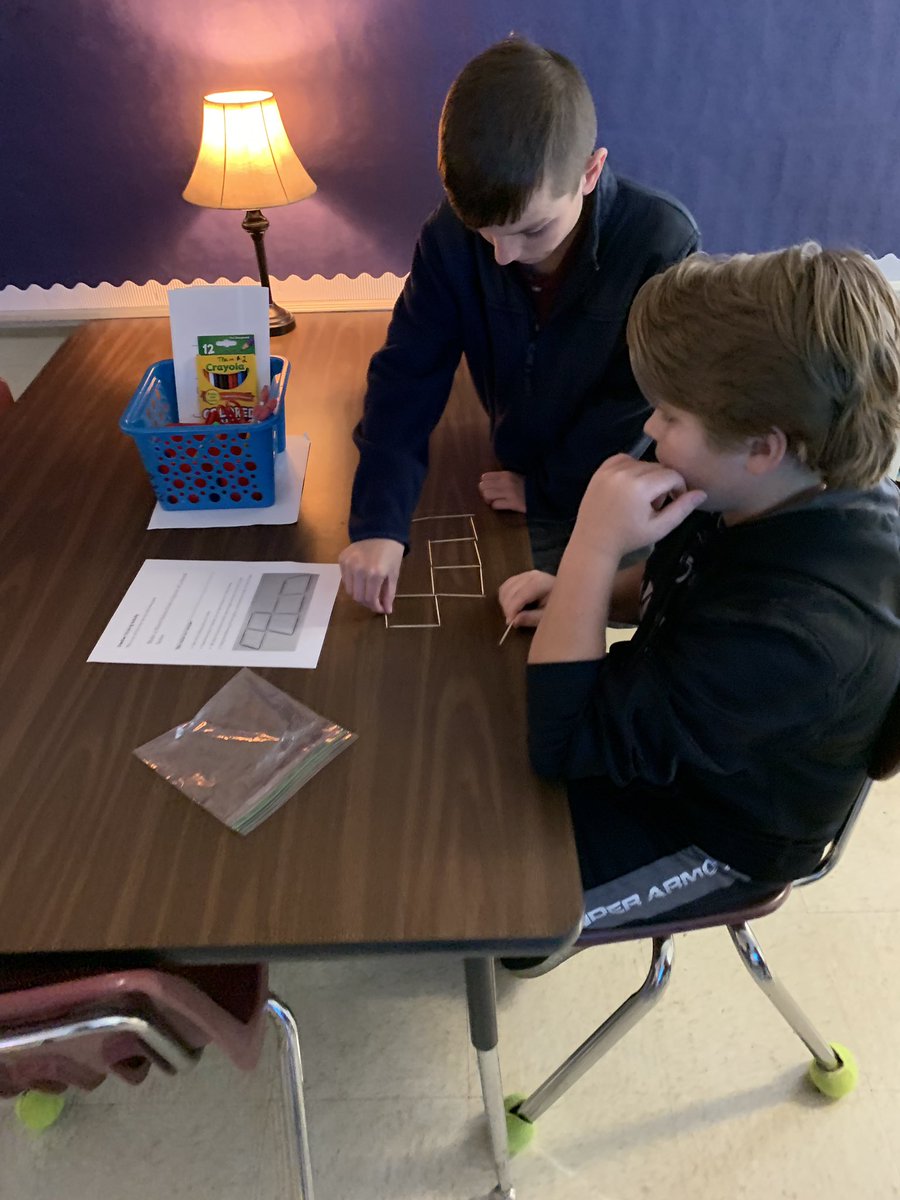 MrJoshCarlson's tweet photo. Logic puzzles with toothpicks, followed by some critical thinking paper folding! #room159 #youcubed #epicclass https://t.co/L4wuuifOqR