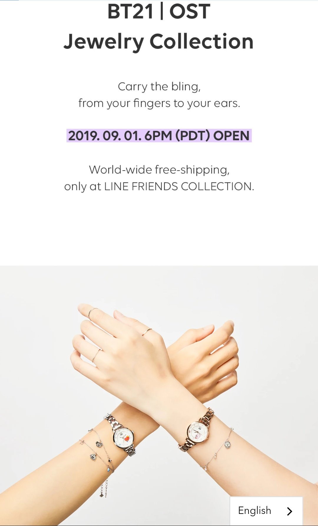 Bt21 hot sale ost jewelry