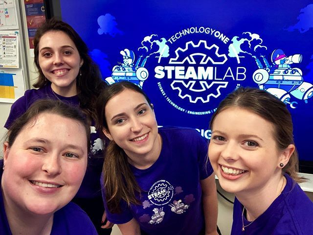 Libla_94's tweet photo. The first of many @thebigdayin Juniors for the year! 💜 #TechOneSTEAMLab @technologyonecorp @acsofficial https://t.co/9e5girVJTb https://t.co/9354oKJSWR