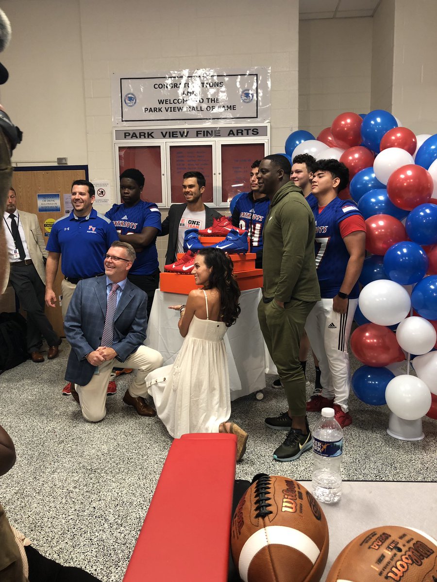 What a day! Here’s what happens when a community believes in its school and the power of the students within it! Thanks to <a href="/NFLPA/">NFLPA</a> <a href="/HilarieBurton/">Hilarie Burton Morgan</a> <a href="/OnestAbe/">Ibrahim A. Moiz</a> <a href="/Park_View_HS/">PVHS</a> <a href="/pvpatriotnation/">ParkViewAthletics</a> <a href="/LCPSOfficial/">LCPS News</a> for helping me make dreams come true.
