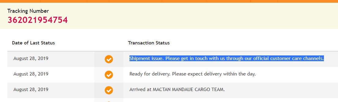 dsebios's tweet photo. @LBCexpress please let me know what happened to my shipment. I got this message when I checked the status. https://t.co/DSTPA2XnHU