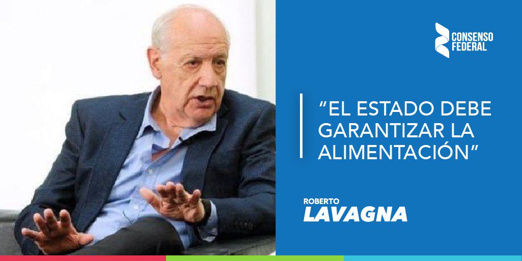 .<a href="/RLavagna/">Roberto Lavagna</a> 
#EmergenciaAlimentariaYA
⚠Porque en el país ya hay 14 millones de pobres. 
Queremos que el Estado garantice la compra y distribución de alimentos los 7 días de la semana hasta marzo de 2020 a escuelas, hogares, centros comunitarios y comedores.