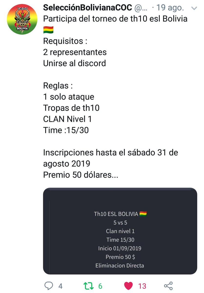 Torneo th10
Formato esl

Inscripciones
Line : mbazoalto