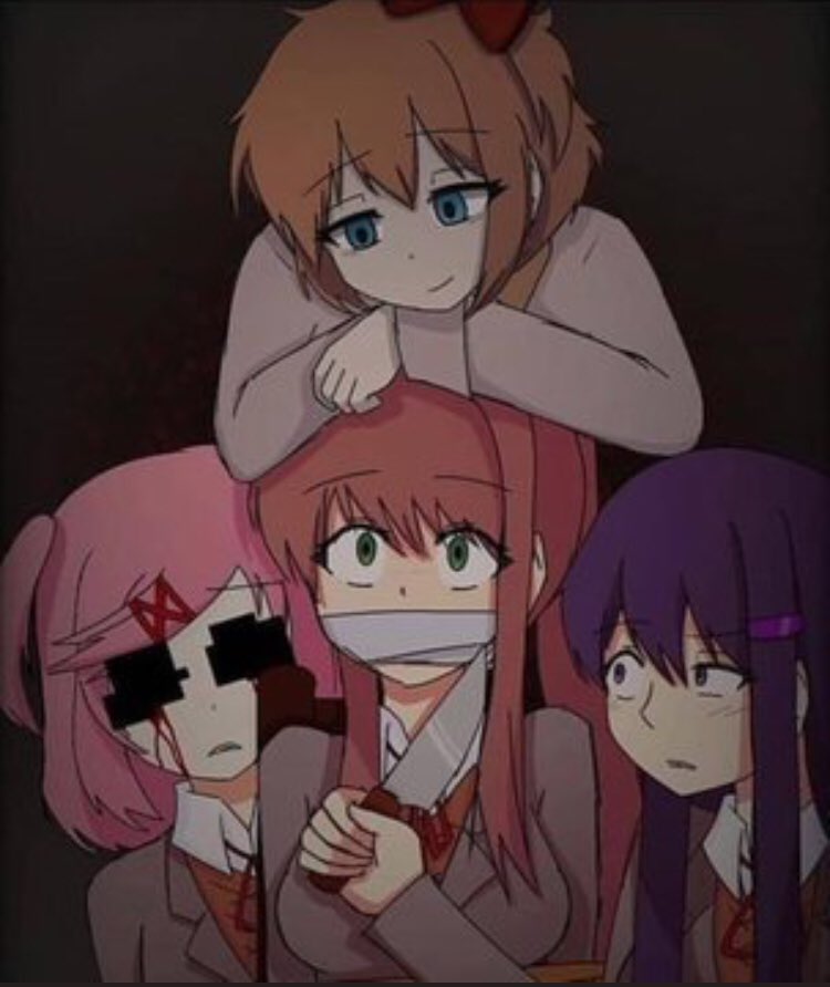 LewdChr's tweet photo. “Monika may I ask a question...why did you do it?” https://t.co/o2gxUVlbFg