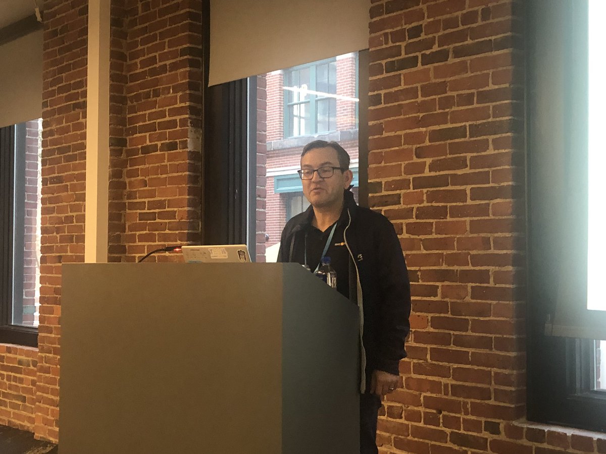 tmclaughbos's tweet photo. Excited for @jbesw to talk to us tonight about the joys of video presentation systems. #serverless https://t.co/SZLHyt6YzL