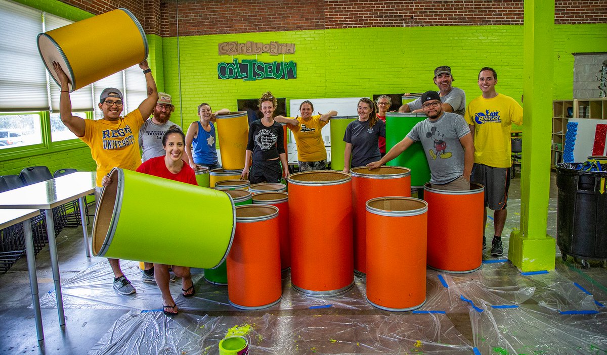 RegisUniversity's tweet photo. Members from Regis' Marketing and Communications team also got into the giving back spirit this afternoon, volunteering their services to the @raft_Colorado organization. #thisisregis #JesuitEducated #RegisStrong https://t.co/1RlRcWZLbm