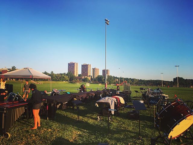 It’s the l•a•s•t Night Block of Band Camp 2019 🌙 #umassamherst #umassdrumline #umasspit