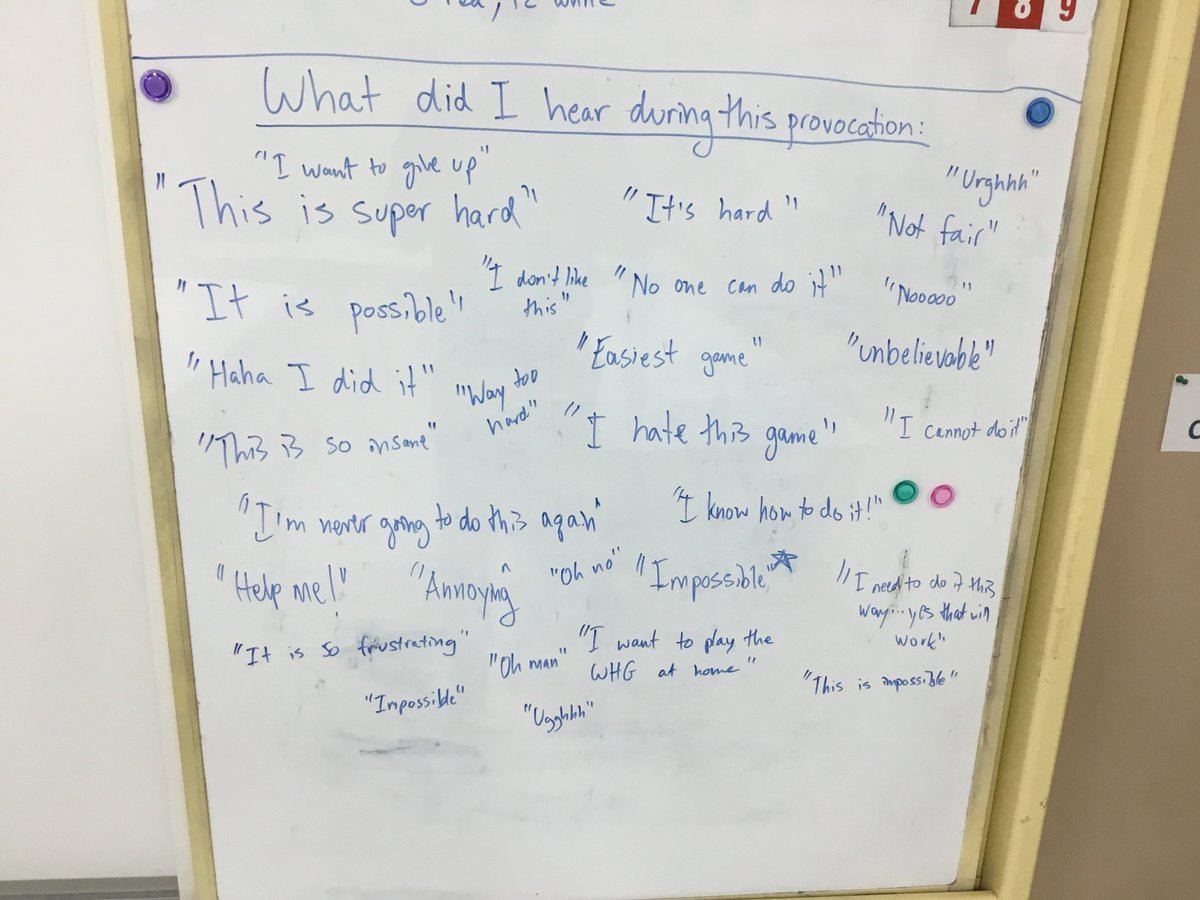 A new set of students attempting to solve our fantastic brain teasers. We saw some success, but also many frustrated faces, as well as comments. A great start to our "Who We Are" unit to see who will give up and who will persevere! #GoISNS