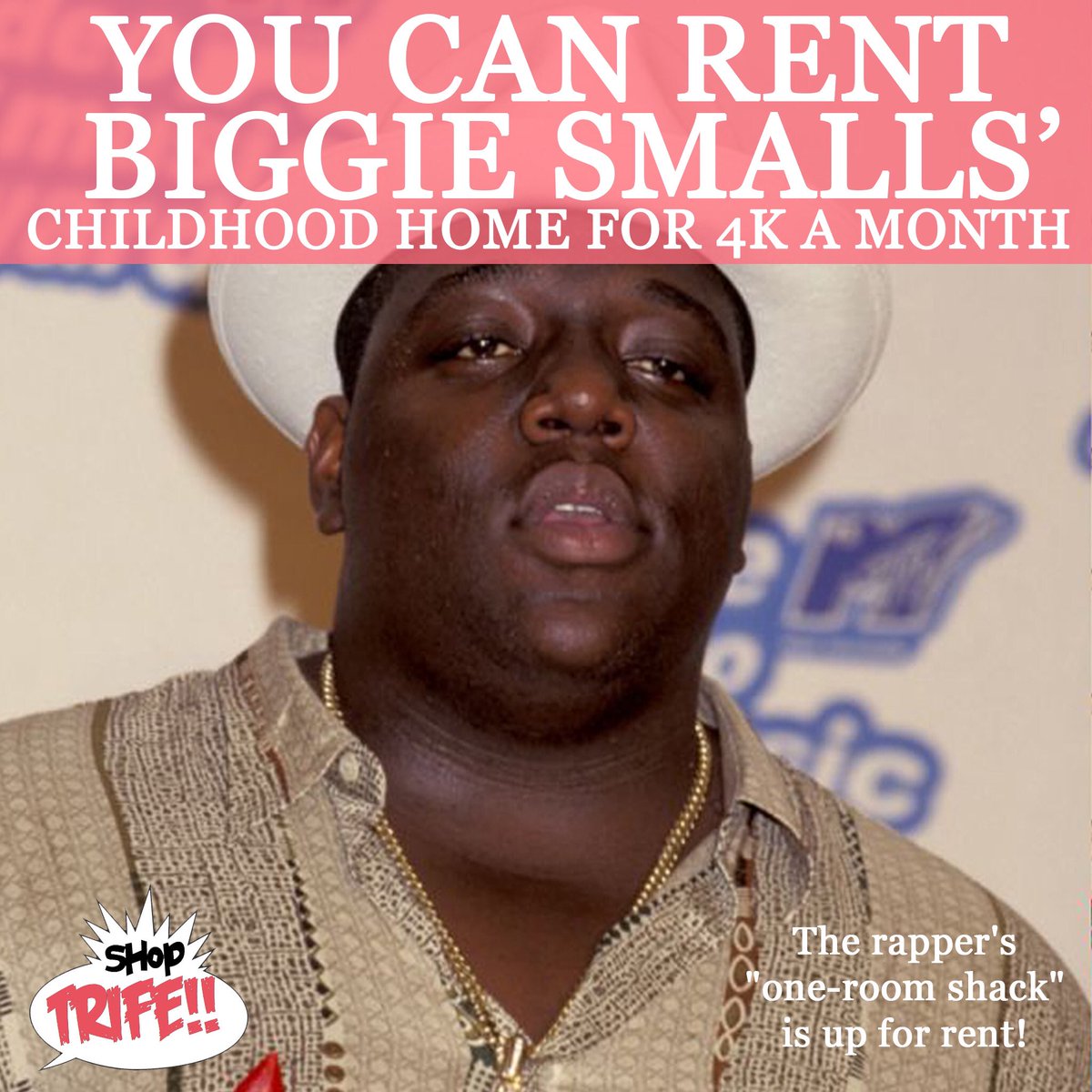 Biggie Smalls “one-room-shack” is up for rent!
