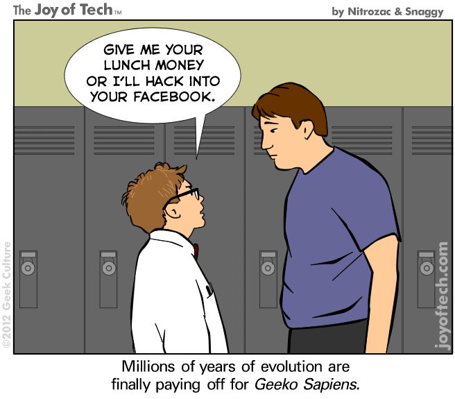 Friday Funny - Geeks Revenge 
#tgif #geeks #geeksrevenge