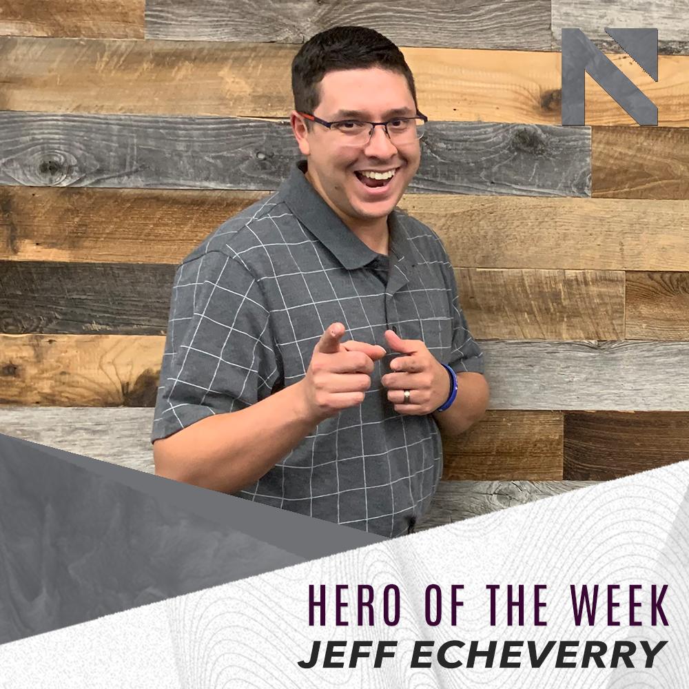 NORTHCHURCH's tweet photo. Our #HeroOfTheWeek is Jeff Echeverry! He has always been faithful at making things happen behind the scenes. He always readily jumps in and serve wherever he is needed. We are very grateful for all of his talent and time investment he puts in the production team! #jointheteam https://t.co/soQRaacb9k