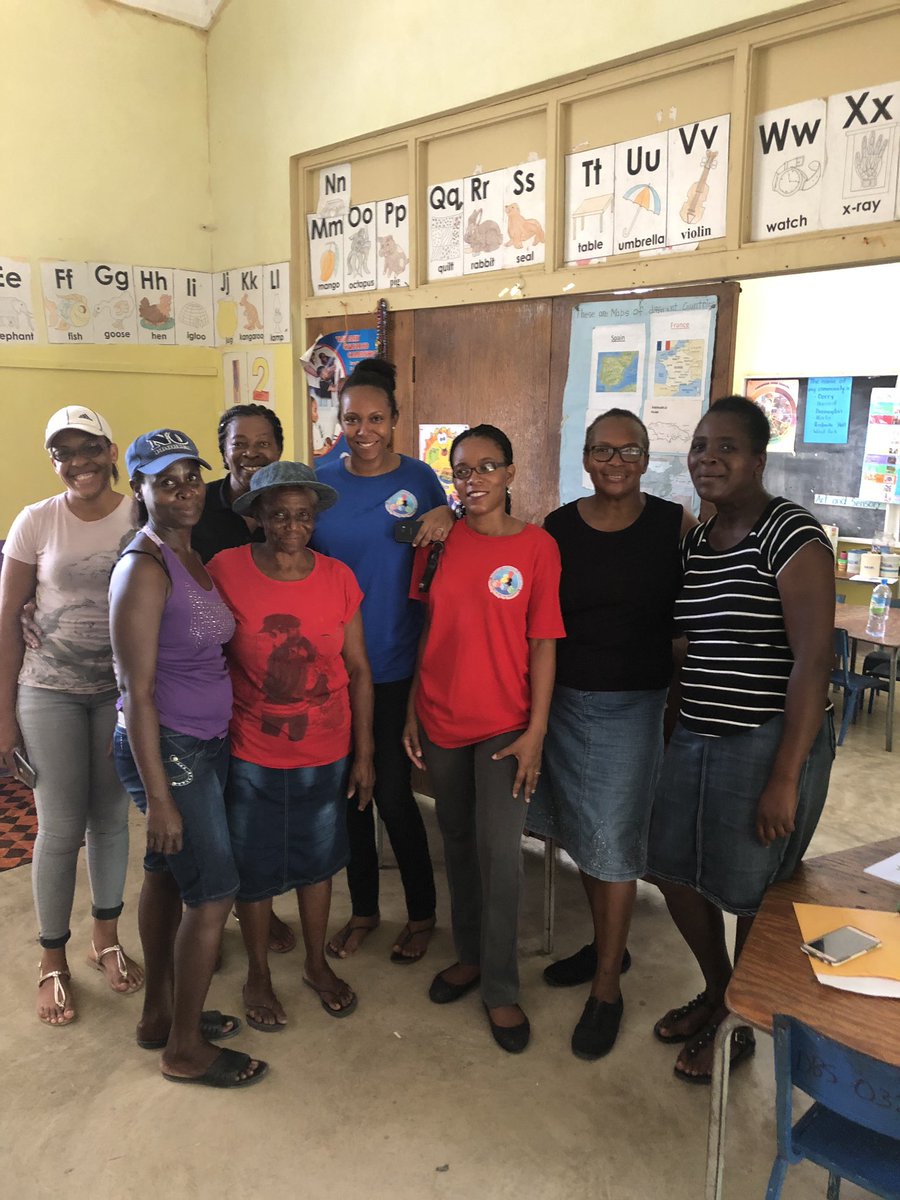 BeeAronson's tweet photo. The practitioners in the Gayle Cluster came out in their numbers to support colleagues at Derry Basic for #LearningEnvironmentWeek #TeamWork @jodianvg @JulieCrooks5 @ECCJA @TreasuredHowelK https://t.co/glZ4cTb0fw