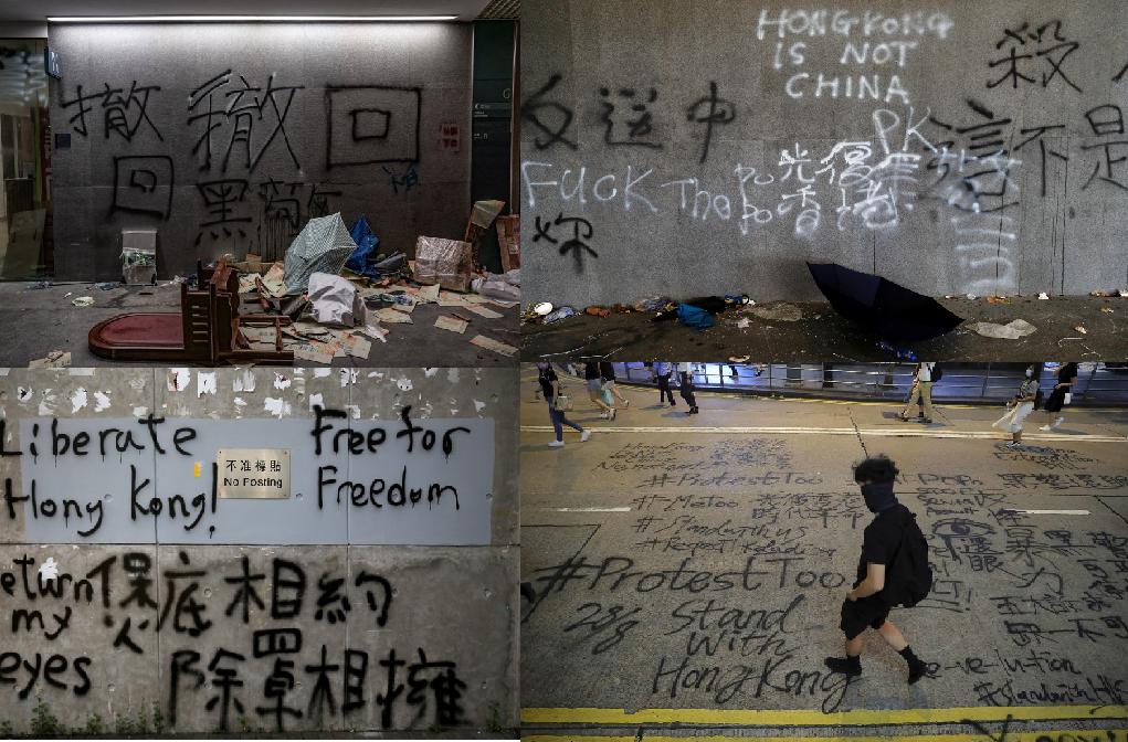 Image result for hong kong street mess