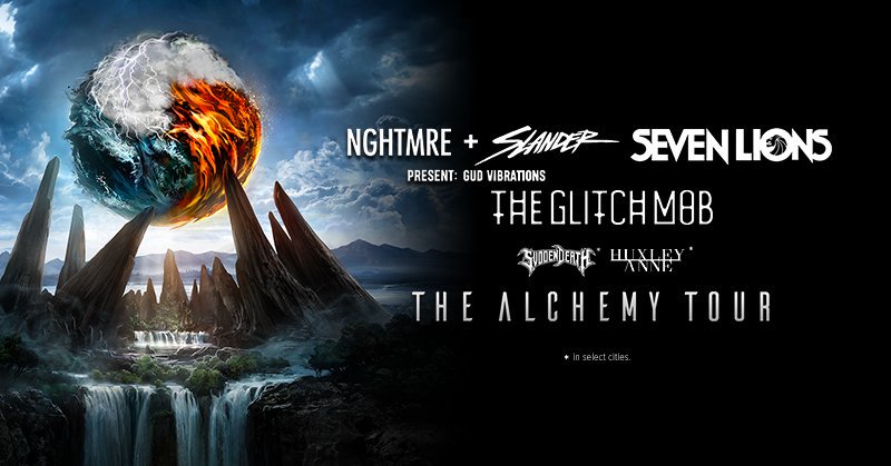 RelentlessBeats's tweet photo. Want to win 2 tickets to The Alchemy Tour ft @NGHTMRE, @SlanderOfficial, @SevenLionsMusic, @theglitchmob, @svddendeathdub, &amp; @thehuxleyanne?

Retweet + Tag your crew for a chance! Must follow @RelentlessBeats 

Get those tickets now at https://t.co/R9X9vjupR5 https://t.co/2IVe3nTIra