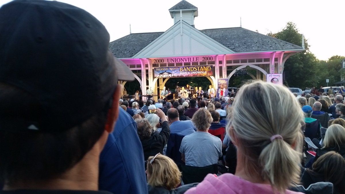 UPresents's tweet photo. It's Thursday Nights at the Bandstand #TNAB with #brasstransit #markham #unionville https://t.co/SJc213BVAR