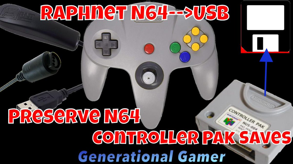 gengamer110's tweet image. Changed the thumbnail to my video on preserving #N64 #ControllerPak saves using @raphnet_tech adapter.  

Got the idea from @MyLifeInGaming after they did a video on save preservation.  - ow.ly/ZYnK50vOIq3