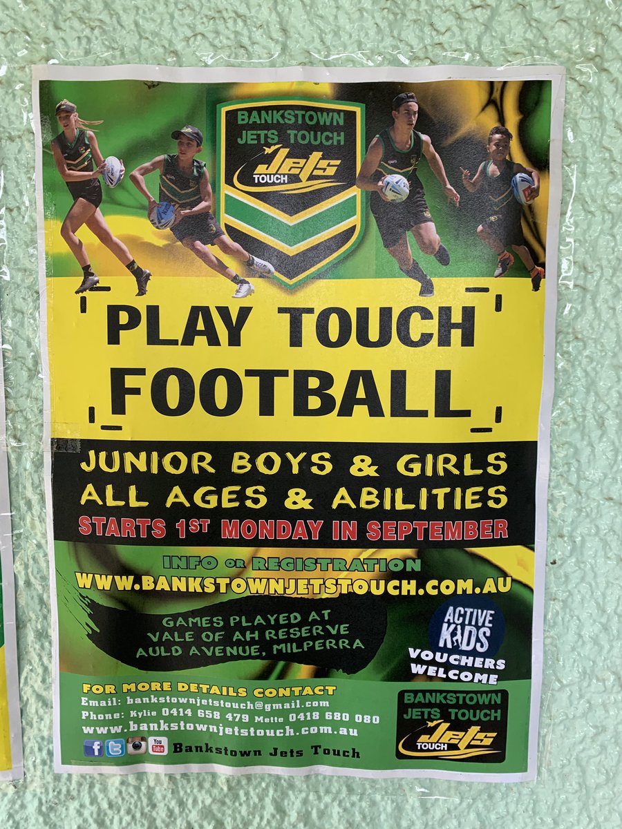 For all <a href="/VillawoodEastPS/">Villawood East</a> who are interested in touch football please see this information for September and for a FREE afternoon in the holidays. Please look at the website and contact the organisers if you are interested.