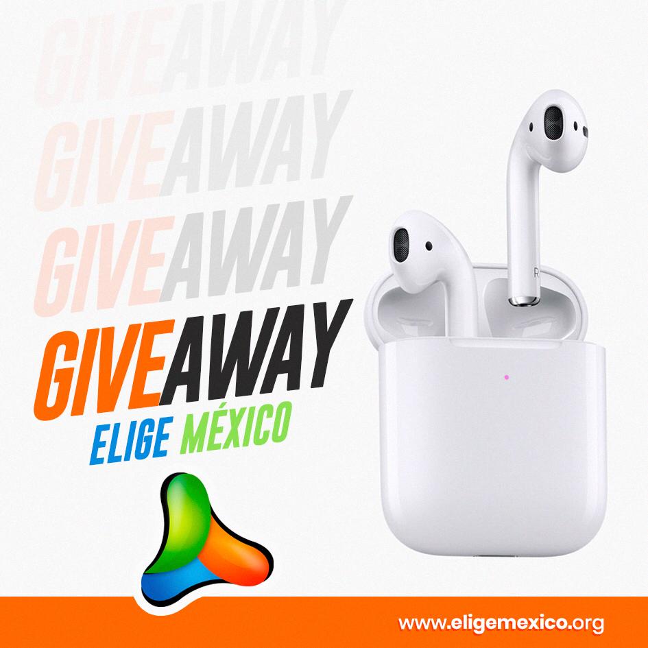 EligeMexico's tweet photo. Airpods GIVEAWAY

Te queremos regalar Dani Acosta y nosotros una de las cosas que más productivo te pueden hacer, unos Airpods. Lo único que tienes que hacer es entrar al siguiente link https://t.co/id0O3z7Fvf y seguir las instrucciones.

¡Mucha suerte! https://t.co/I6Jy4uzPnr