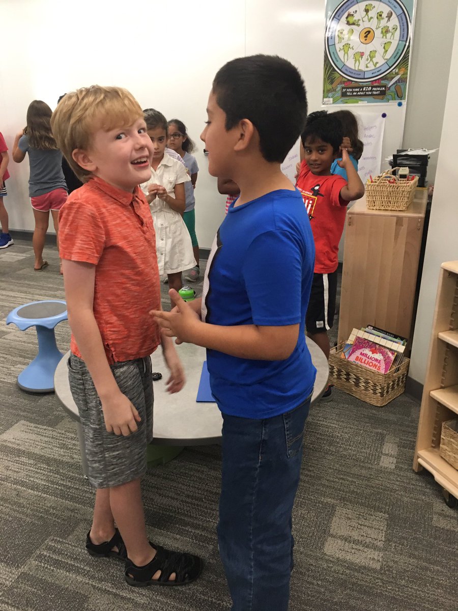 MrsSarkovics's tweet photo. We created an inner and outer circle during writer’s workshop to help us practice our best storyteller voices.  @NBEbulldogs #BulldogsConnect https://t.co/DpBLYs2ODT