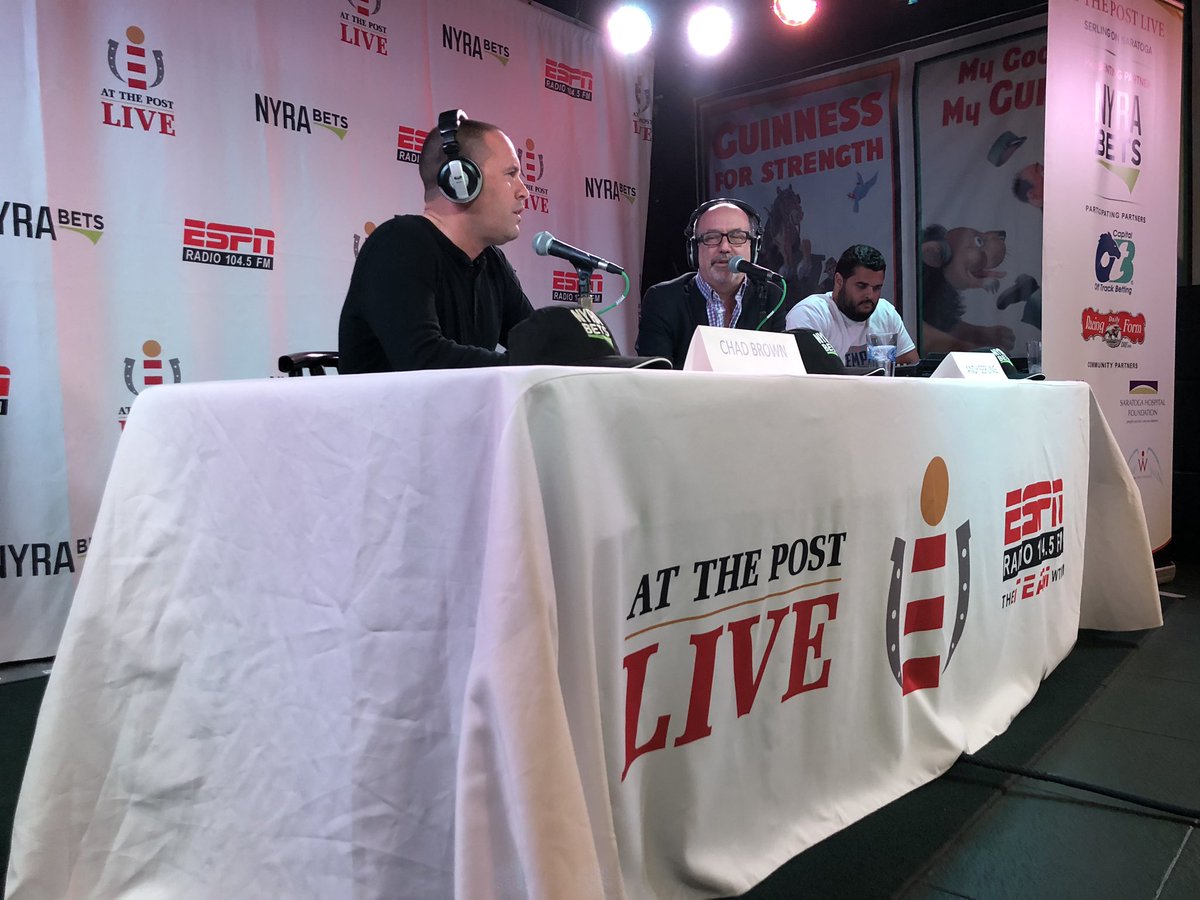 AtThePostLive's tweet photo. Second on the show tonight is, Chad Brown! #AtThePostLive https://t.co/XdEo4GfS9G