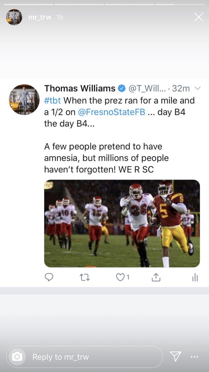 ChrisHale26's tweet photo. If it wasn’t for the prez #uscfootball would have 50 yrs of futility #bringReggieBack https://t.co/dYd29YVHGS