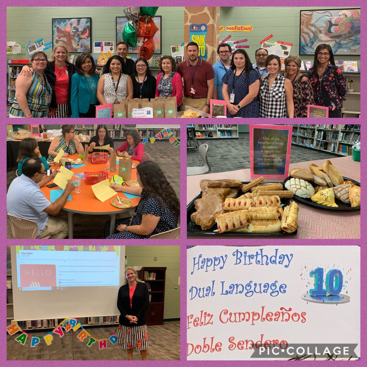 mspoche_HE's tweet photo. Happy 10th Birthday Humble El. Dual Language Program.  You have impacted many students with the amazing gift of bilingualism, biliteracy and cross-cultural competence.@HumbleISD_HE @HumbleISD https://t.co/46Xx0LOGB0