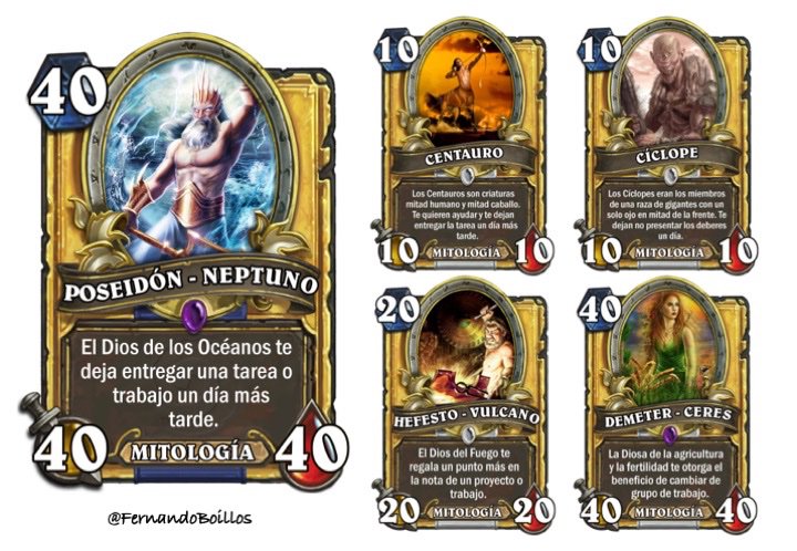FernandoBoillos's tweet photo. Cartas de recompensa preparadas para gamificar la clase de Cultura Clásica este nuevo curso. 😍#diosesgriegosyromanos #mitologia

@gamificatuaula @EducWeb @educacion3_0 @Gamificaeducar @FrikazosAula @BioLolaC @loligarciaXXI @Borjag18 @flipped_primary @tonibernabeu123 @ftsaez https://t.co/kfoViuOyHK