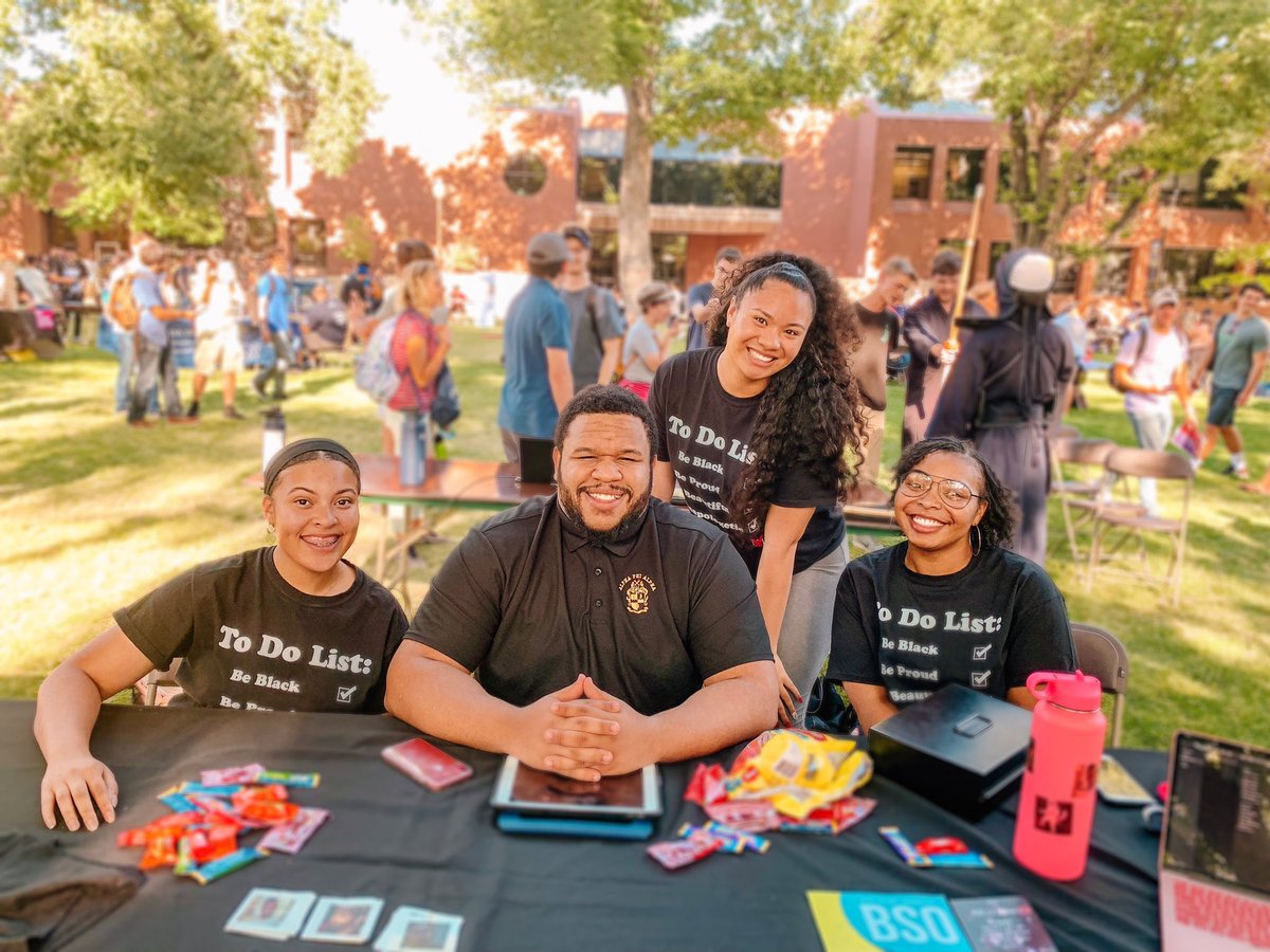 BsoNevada's tweet photo. The Black Student Organization is at the Club Fest! Stop by the quad before 7pm and find us. We’ve got plenty of candy and stickers, don’t miss out! https://t.co/cMaSfI4385