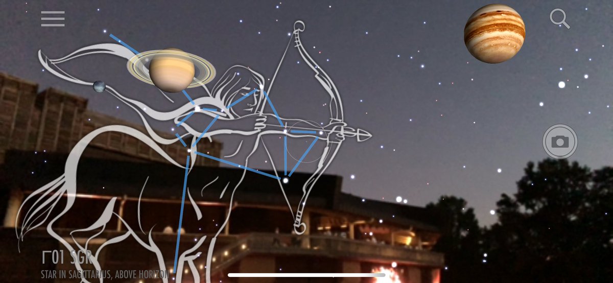Geogalinis's tweet photo. Enjoying a live taping of @waitwait @npr with Saturn and Jupiter in plain view #science #neralert #WolfTrap https://t.co/jIsCZtgGDG
