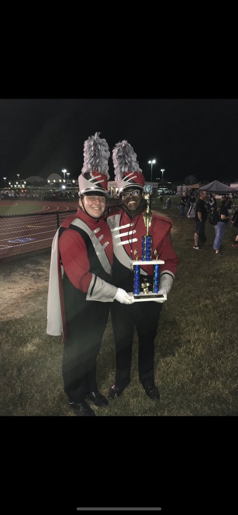 eklogemann's tweet photo. From drum majors at Conrad to our first game as a part of the UD marching band!!! https://t.co/VCreEuaqIp
