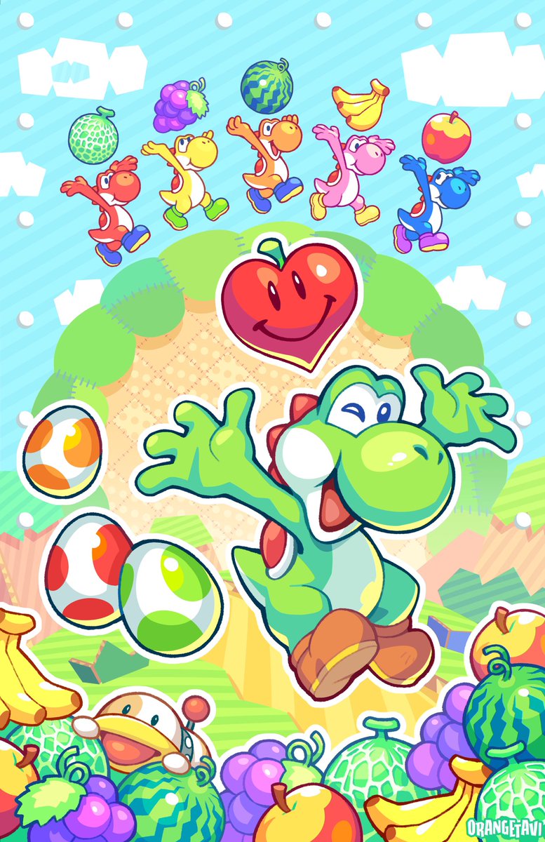 Finished a new Yoshi's Story print just in time for Crunchyroll