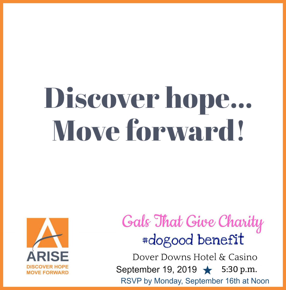 A beautiful message shared by an impactful organization! Come enjoy a night out &amp; make a difference on Sept 19th. Reserve your tickets at bit.ly/GalsAriseDE. #netde #gals4charity