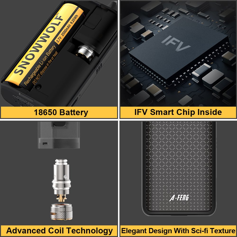 Snowwolfvape's tweet photo. 🔥Snowwolf Afeng Kit🔥⠀
Which feature do you most expect?⠀
👉1.Ultra Durable Changeable 18650 Battery⠀
👉2.IFV Smart Chip Inside⠀
👉3.Cutting-edge Coil Technology⠀
👉4.Elegant Design With Sci-fi Texture⠀
👇Comments below to let us know!⠀
#Snowwolf #afengkit #vapetrick https://t.co/r8nJ6Lt05c