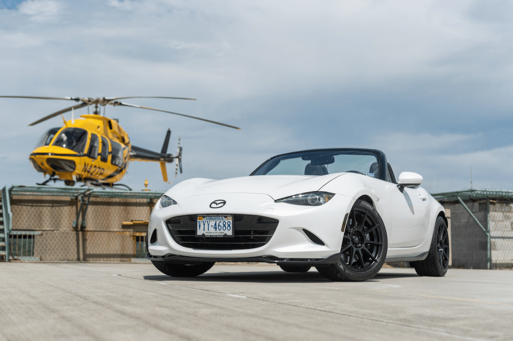 LS1Tech_com's tweet image. Looks like a stock #Miata, right? But since this is #LS1Tech, it's not. There's an #LS3 from a #C6 #Corvette stuffed in there. Have mercy...  bit.ly/2MKumax