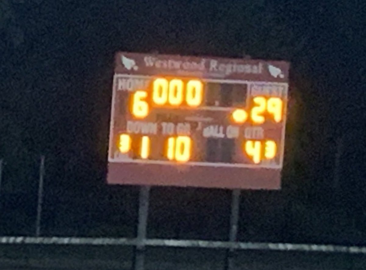 NHFB_LIVE's tweet photo. Final in Westwood.  #NHFB 29 #WWFB 6 https://t.co/Xt5oObd5vY