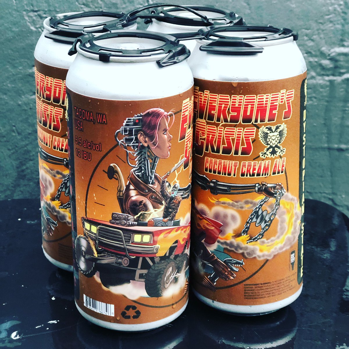 New Can Release!  The coconut cream ale aka Everyone’s Crisis is now available on draft or in a can.
#newcanreleasealert🔥🔥 #new #coconuts #craftbeer #craftbeertherapy #tacomabeer #instabeer #delish #thirstythursday